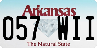 AR license plate 057WII
