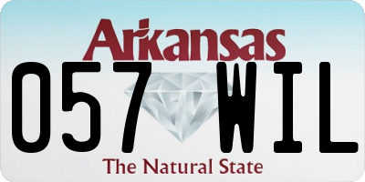 AR license plate 057WIL