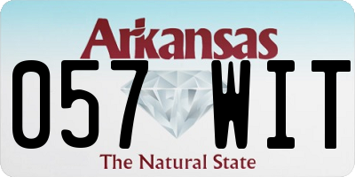 AR license plate 057WIT