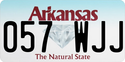 AR license plate 057WJJ
