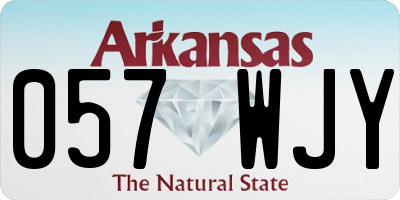 AR license plate 057WJY