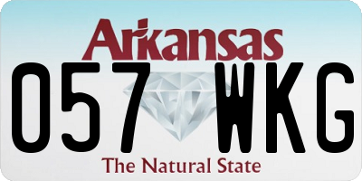 AR license plate 057WKG