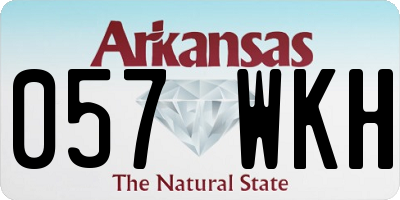 AR license plate 057WKH