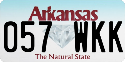 AR license plate 057WKK