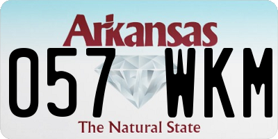 AR license plate 057WKM