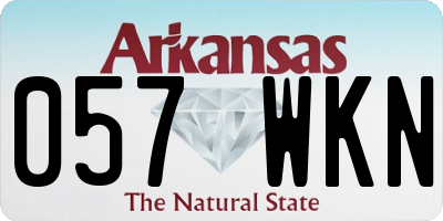 AR license plate 057WKN