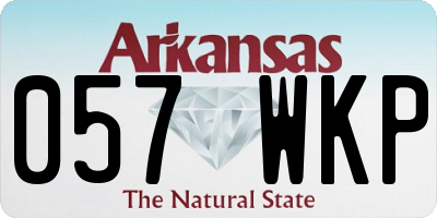 AR license plate 057WKP