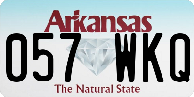 AR license plate 057WKQ