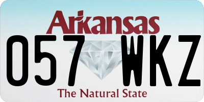 AR license plate 057WKZ