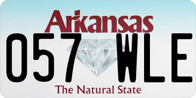 AR license plate 057WLE