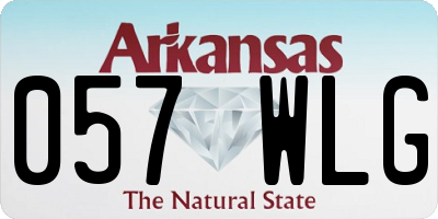 AR license plate 057WLG