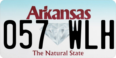 AR license plate 057WLH