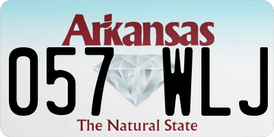 AR license plate 057WLJ