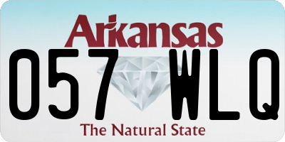 AR license plate 057WLQ