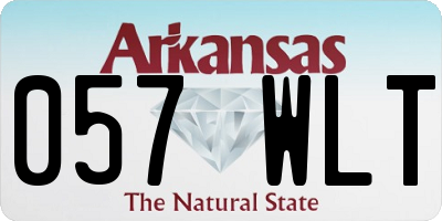 AR license plate 057WLT