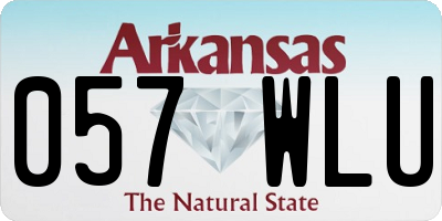 AR license plate 057WLU