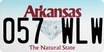 AR license plate 057WLW