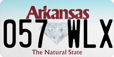 AR license plate 057WLX