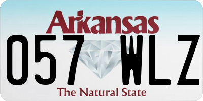 AR license plate 057WLZ