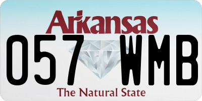 AR license plate 057WMB
