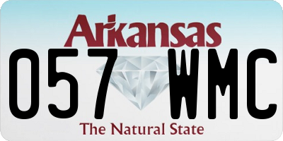 AR license plate 057WMC