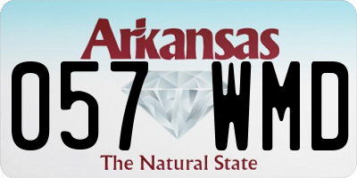 AR license plate 057WMD