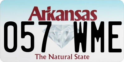 AR license plate 057WME