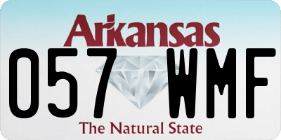 AR license plate 057WMF