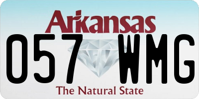 AR license plate 057WMG