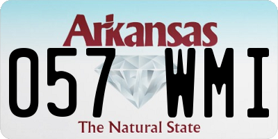 AR license plate 057WMI