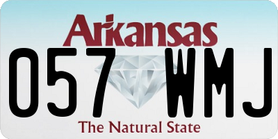 AR license plate 057WMJ