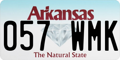 AR license plate 057WMK