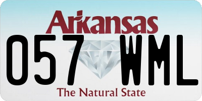 AR license plate 057WML