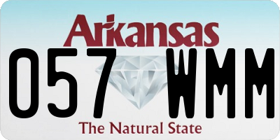 AR license plate 057WMM