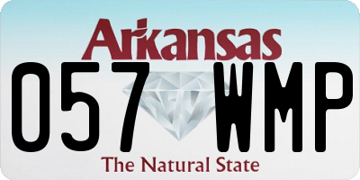 AR license plate 057WMP
