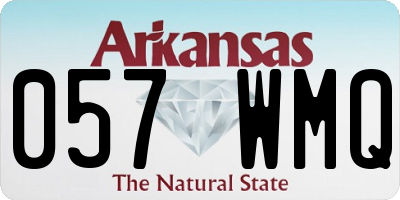 AR license plate 057WMQ