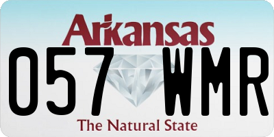 AR license plate 057WMR