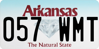 AR license plate 057WMT