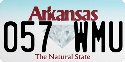 AR license plate 057WMU