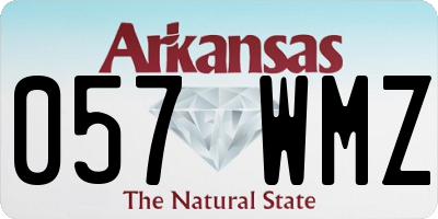 AR license plate 057WMZ