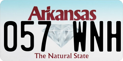 AR license plate 057WNH