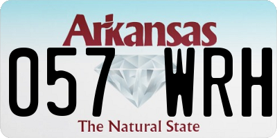 AR license plate 057WRH
