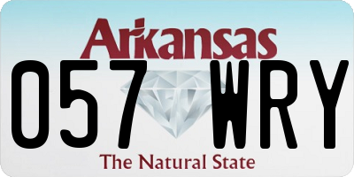 AR license plate 057WRY