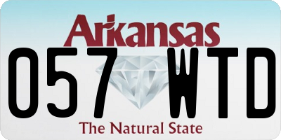 AR license plate 057WTD