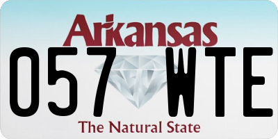 AR license plate 057WTE