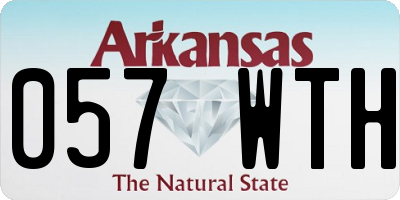 AR license plate 057WTH