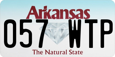 AR license plate 057WTP
