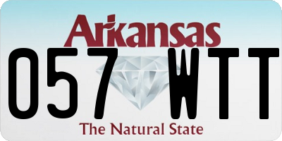 AR license plate 057WTT