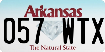 AR license plate 057WTX