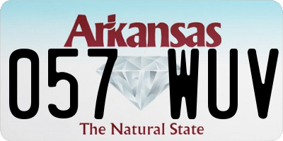 AR license plate 057WUV